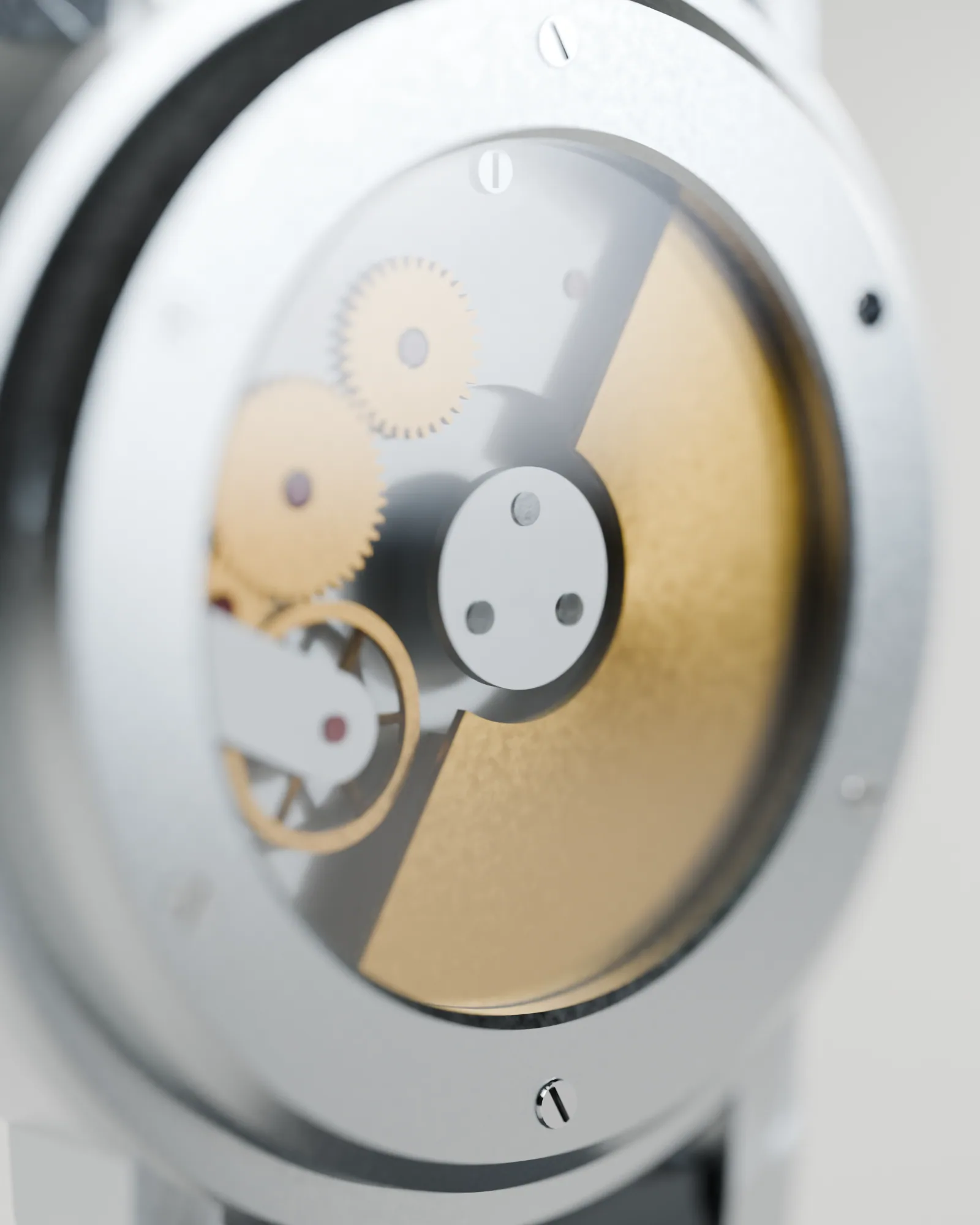Sample bake 05, movement through the caseback